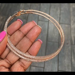 Rhinestone Hoops